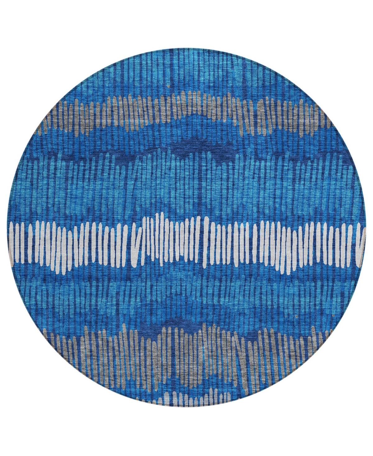 Addison Chantille Acn889 8'x8' Round Area Rug In Navy