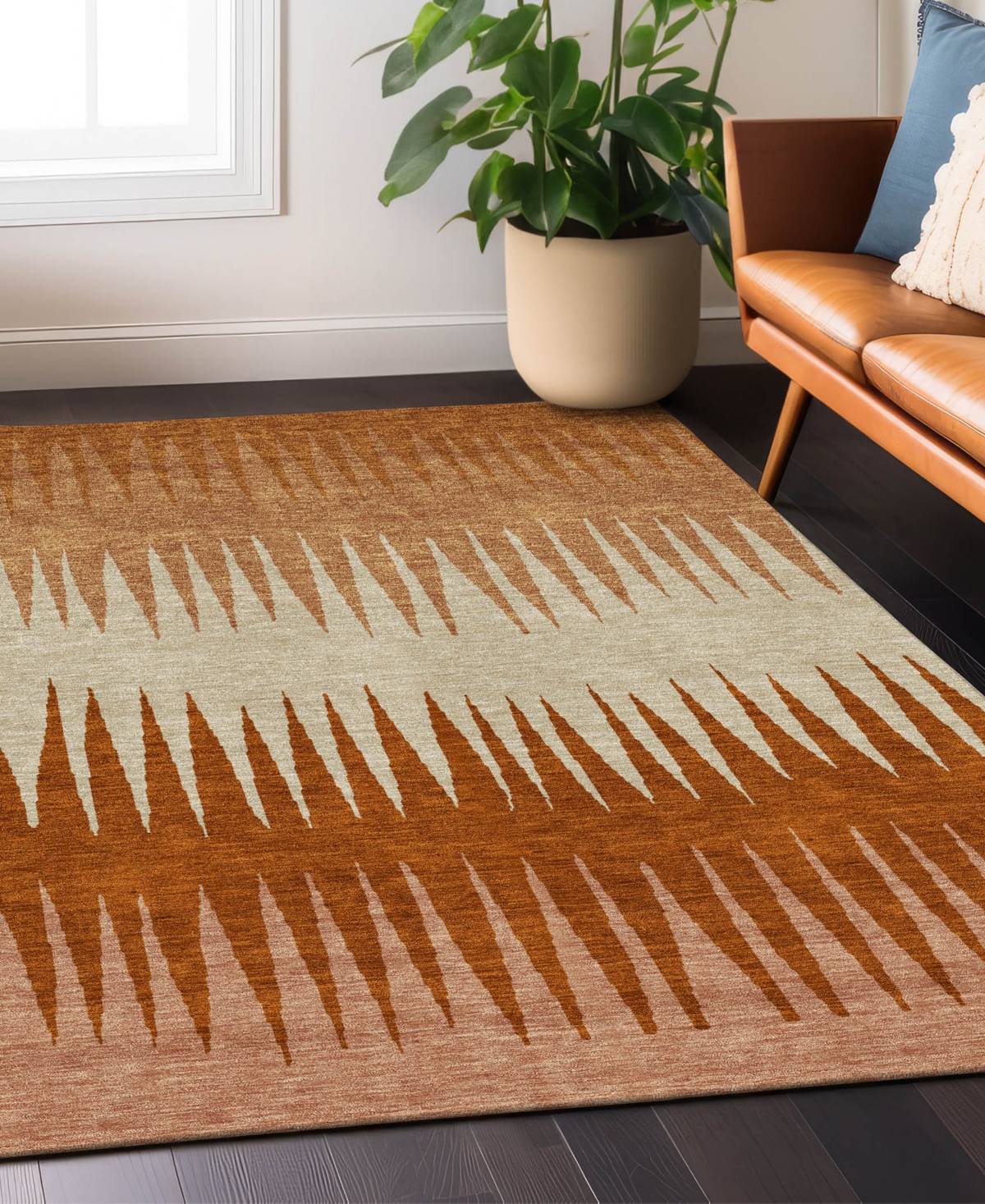Addison Chantille Acn886 9'x12' Area Rug In Copper