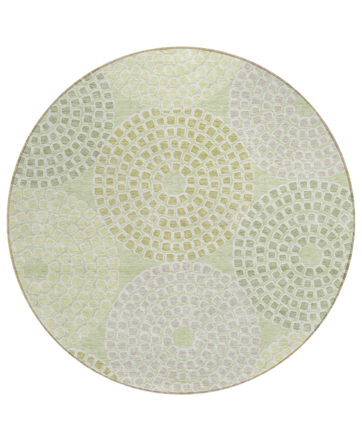 Addison Chantille Acn882 8'x8' Round Area Rug In Mint