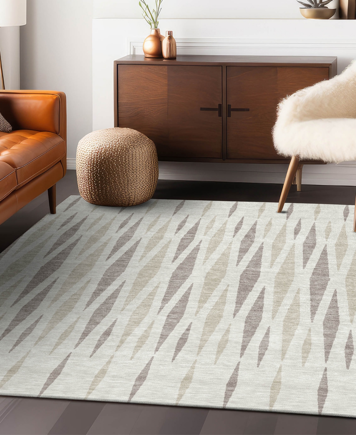 Addison Chantille Acn881 8'x10' Area Rug In Ivory