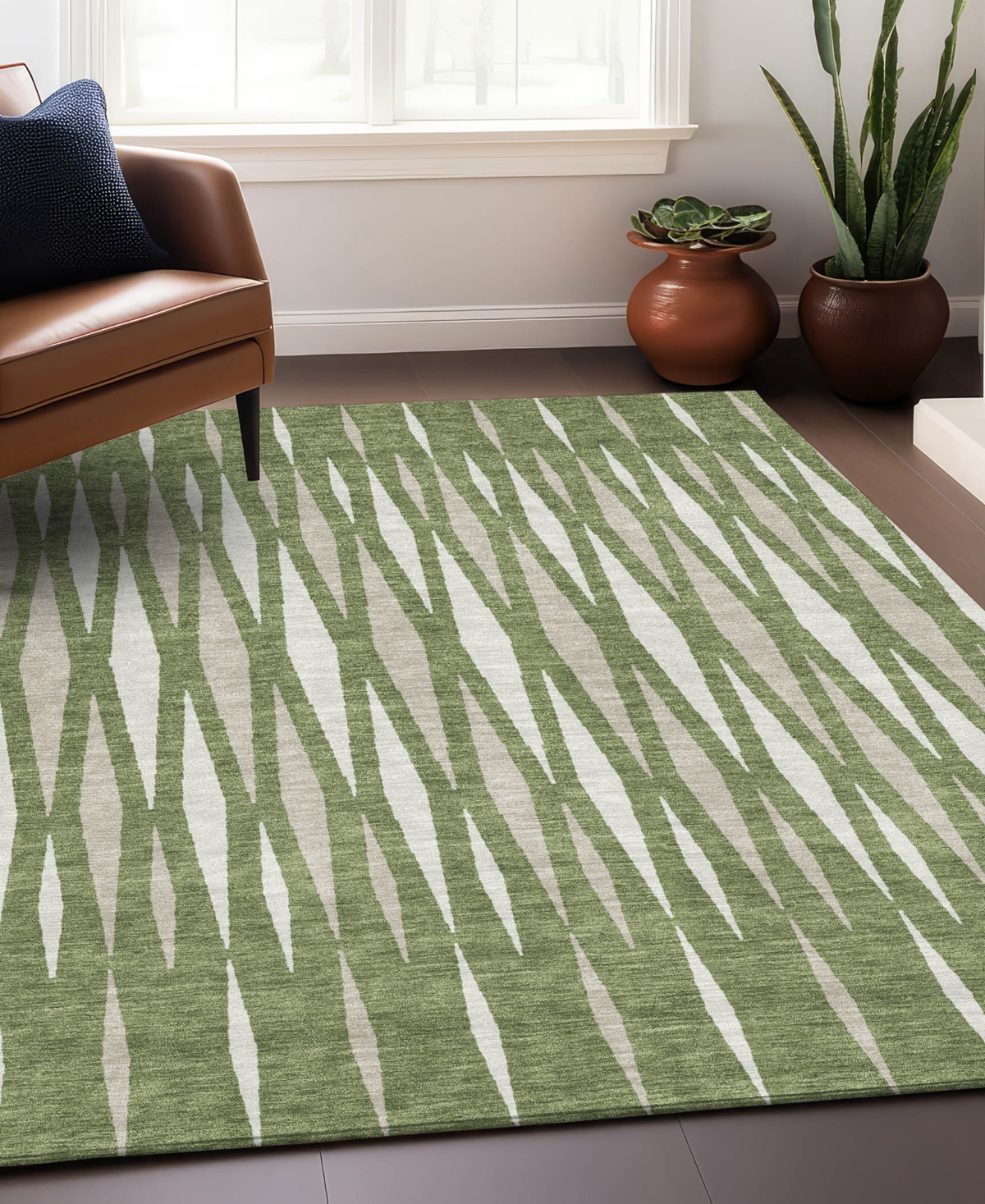Addison Chantille Acn881 8'x10' Area Rug In Green