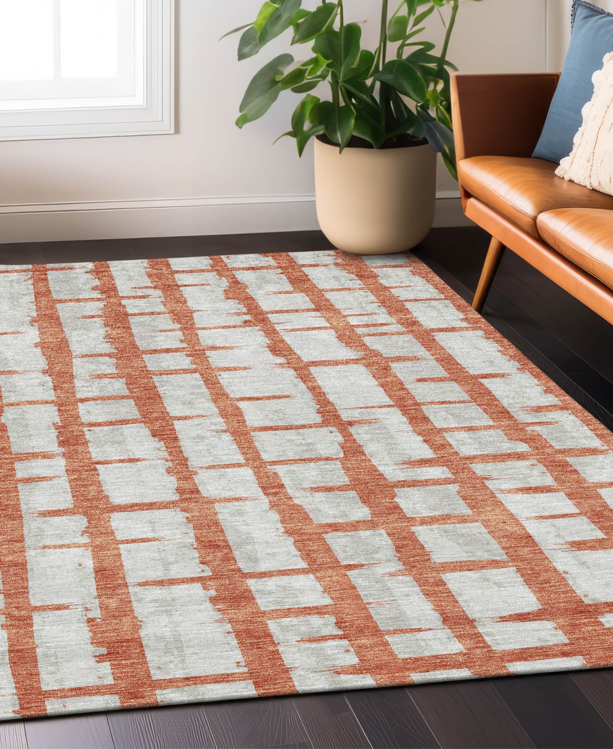 Addison Chantille Acn872 9'x12' Area Rug In Coral