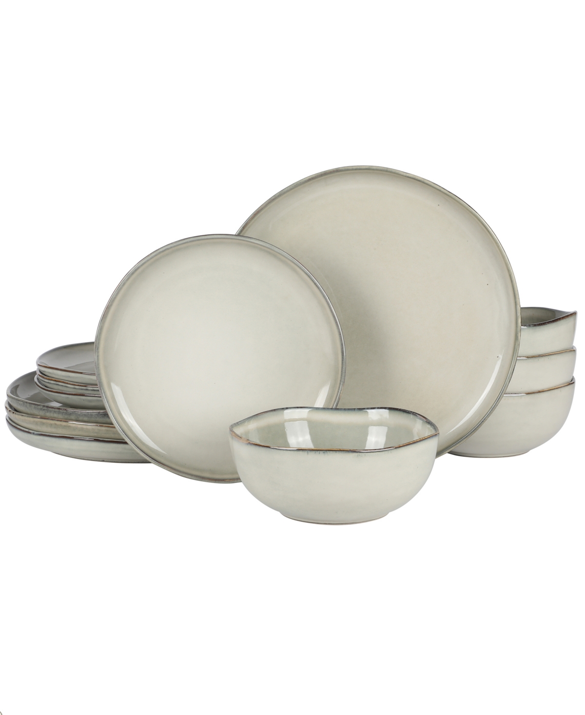 Soho Lounge Nardini 12 Pc. Dinnerware Set, Service for 4 - White