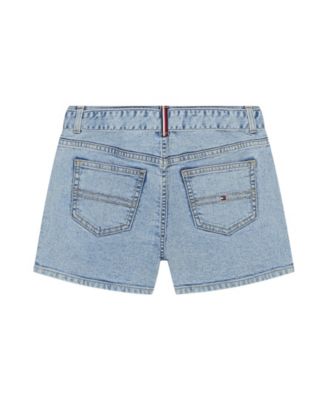 Big Girls Belted Denim Short