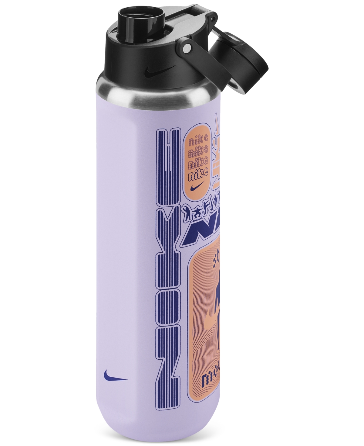 Recharge Stainless Steel Straw Bottle (24 oz) - Hydrangeas