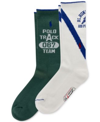 Polo Ralph Lauren - Men's 2-Pk. RL Run Club Crew Socks