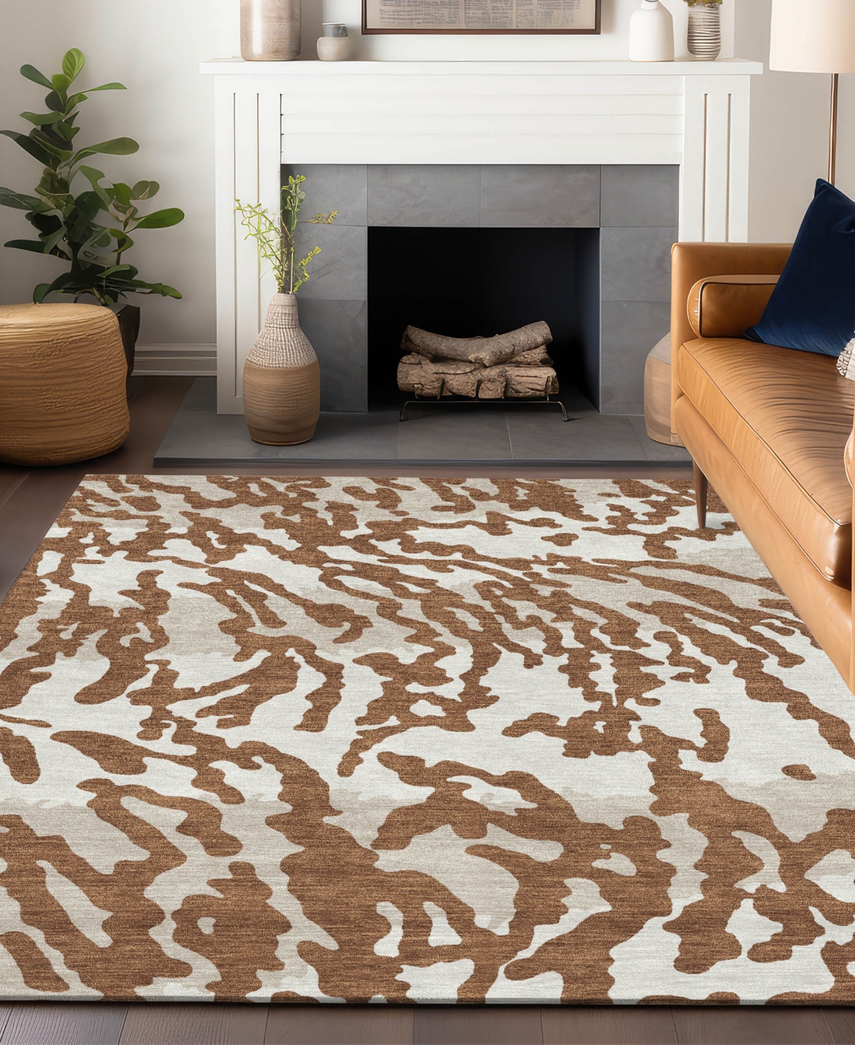 Addison Chantille Acn873 8'x10' Area Rug In Paprika