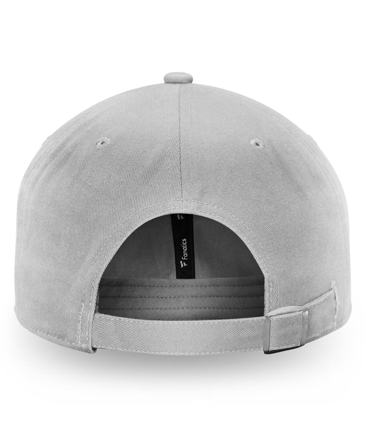 Fanatics Men's Gray Nashville Predators Wordmark Core Fundamental Adjustable Hat In Gray