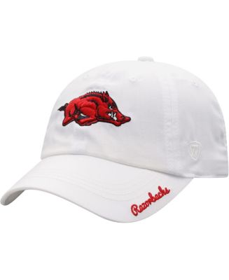 Top of the World Women's White Arkansas Razorbacks Staple Adjustable ...