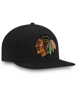 Men's Black Chicago Blackhawks Core Fitted Hat