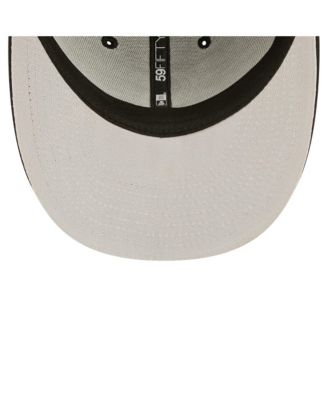 Men's Colorado Rockies Black and White Low Profile 59FIFTY Fitted Hat