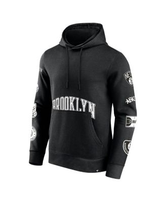 Men's Black Brooklyn Nets Home Court Pullover Hoodie