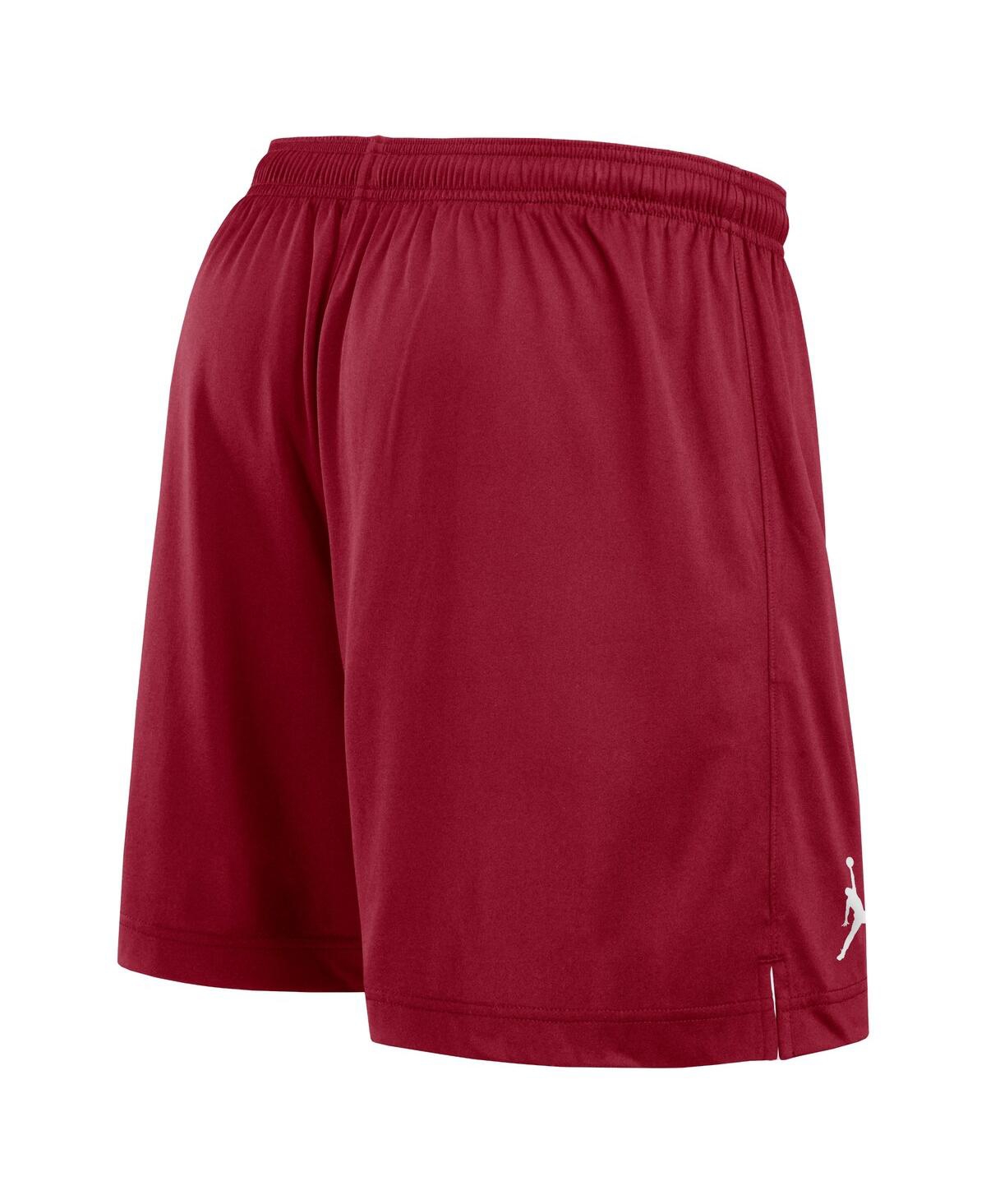 JORDAN MEN'S WHITE/CRIMSON OKLAHOMA SOONERS PRIMETIME REVERSIBLE SHORTS 