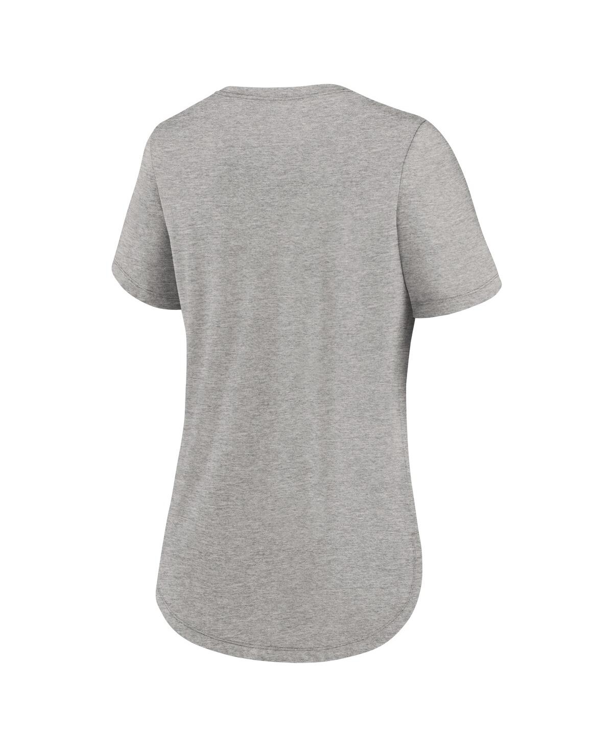 JORDAN WOMEN'S HEATHER GRAY MICHIGAN WOLVERINES LOCAL CAMPUS LOCATION MANTRA TRI-BLEND T-SHIRT 