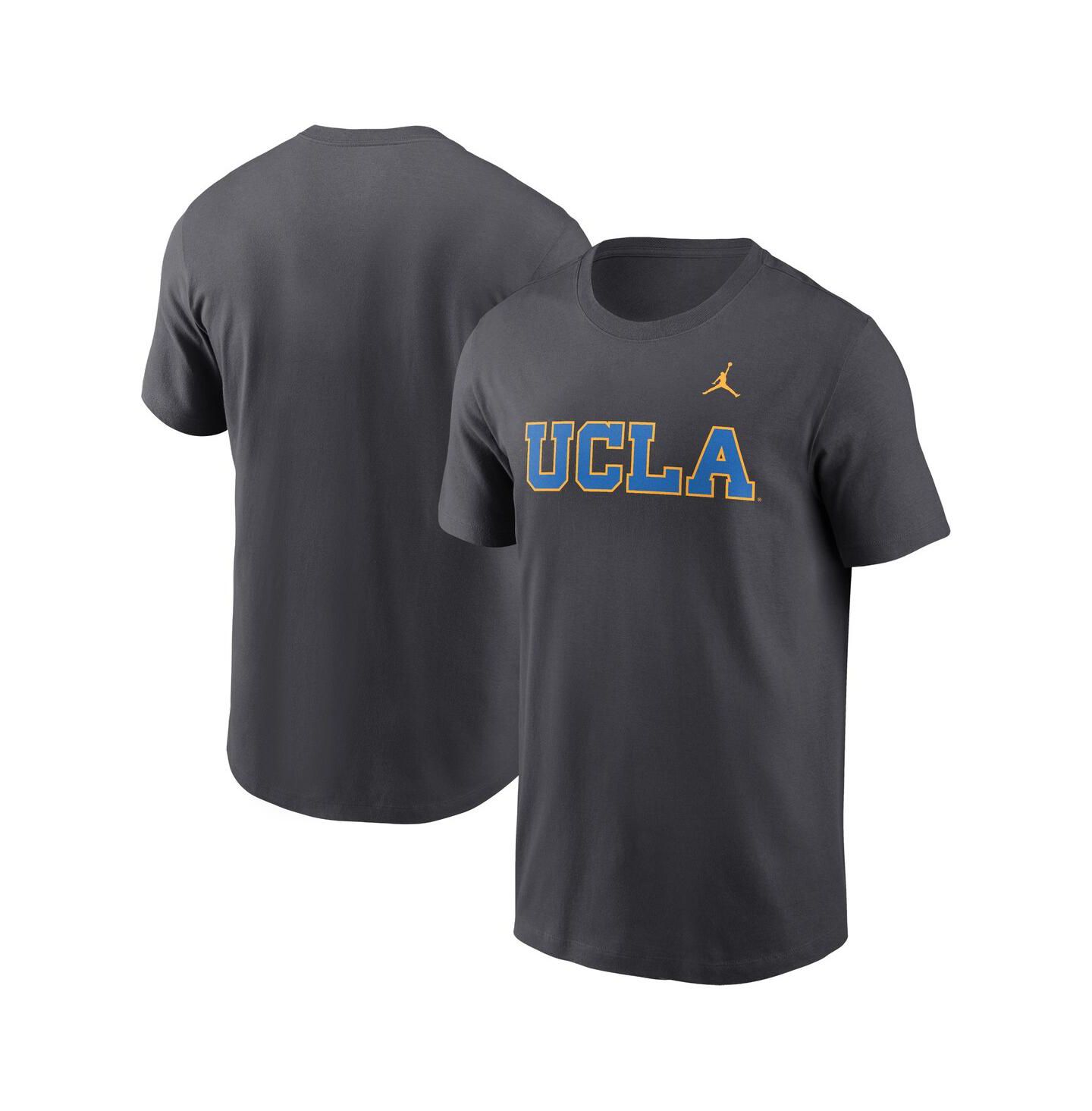 Мужская футболка Jordan Anthracite Ucla Bruins Primetime Wordmark — фото 1