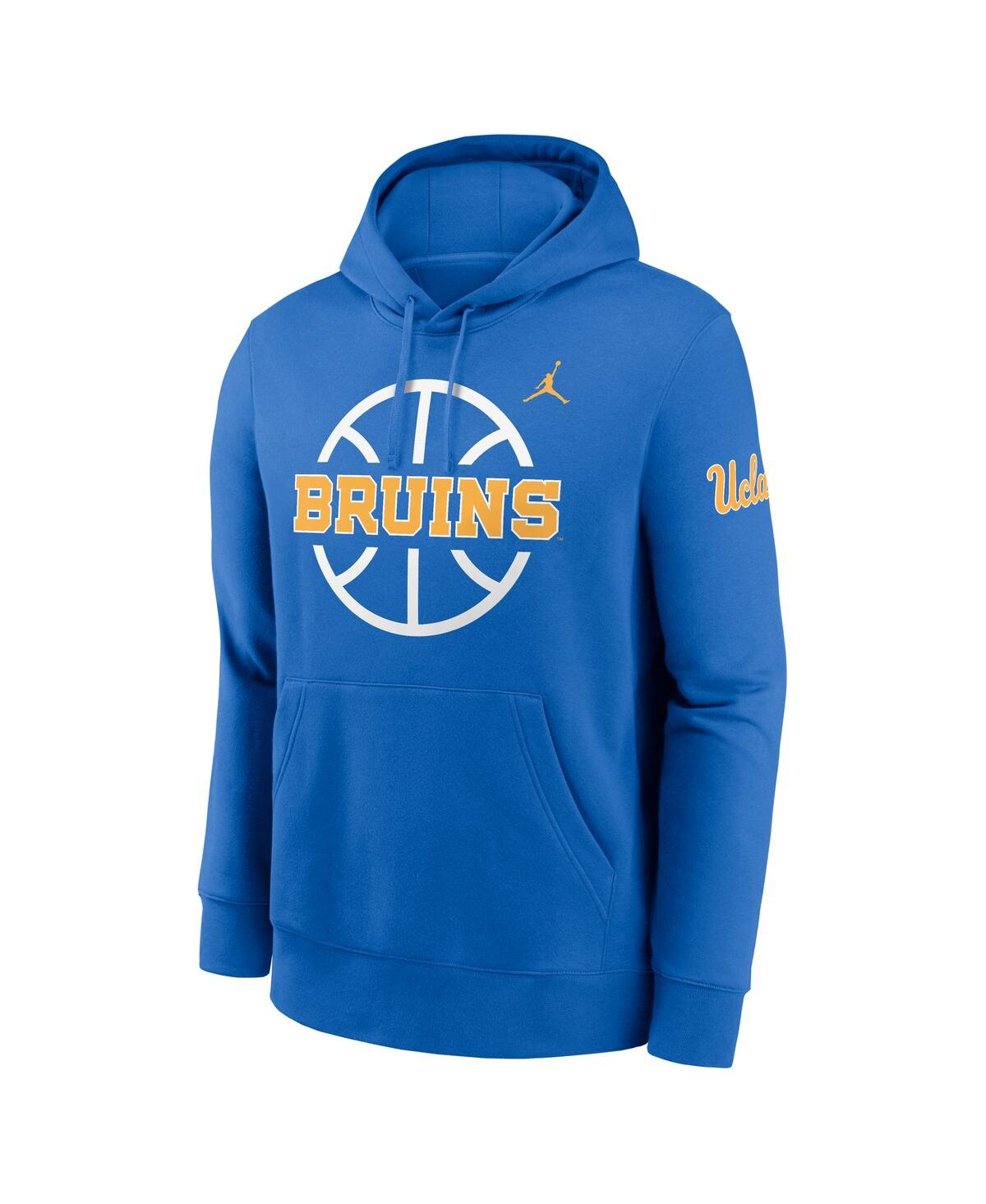 Jordan Men's Blue Ucla Bruins Basketball Icon Club Fleece Pullover Hoodie In Blue