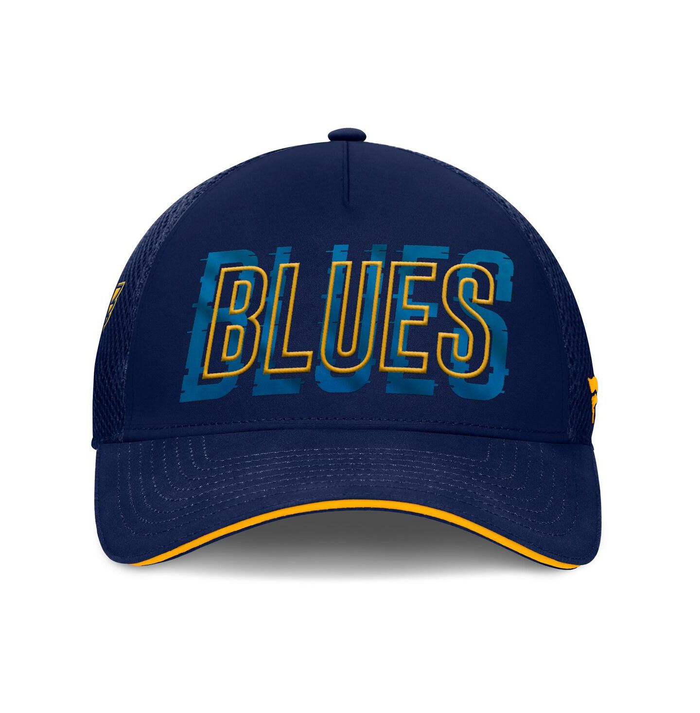 Мужская кепка Fanatics Navy St. Louis Blues Fundamental Flex Hat — фото 2