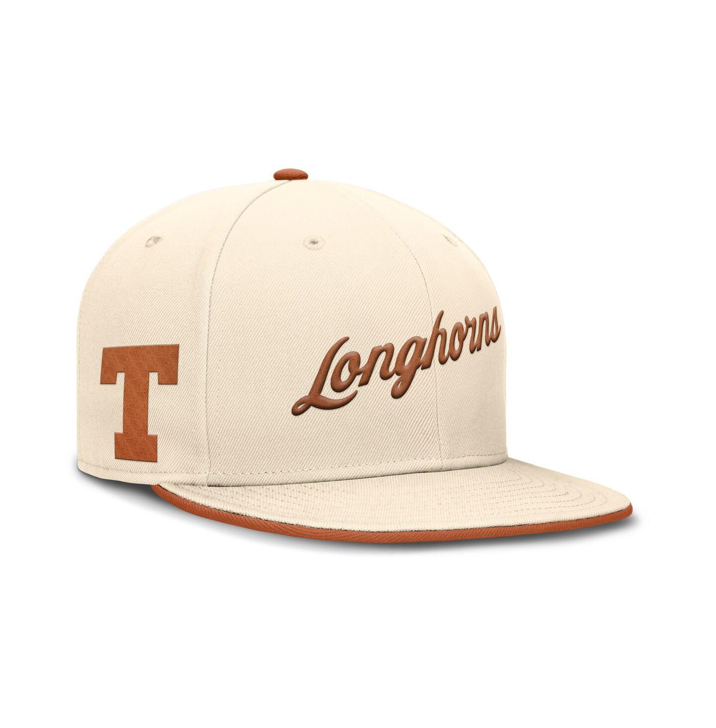 Мужская кепка Nike Natural Texas Longhorns Primetime True Performance Fitted Hat — фото 1
