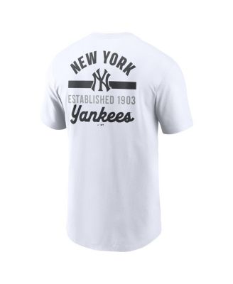Men's White New York Yankees 2-Hit T-Shirt