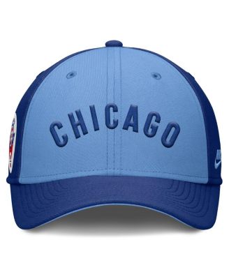Men's Royal/Light Blue Chicago Cubs Rise Swoosh Performance Flex Hat