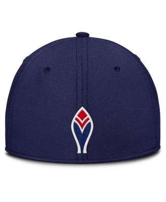 Men's Navy/Red Atlanta Braves Rise Swoosh Performance Flex Hat