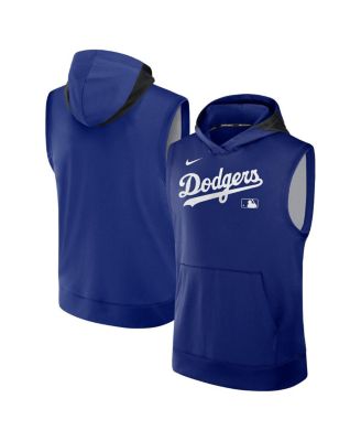 Men's Royal Los Angeles Dodgers Authentic Collection Performance Sleeveless Pullover Hoodie