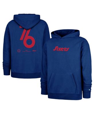 '47 Brand - Men's Royal Philadelphia 76ers 2024/25 City Edition Double Crossover Foundation Pullover Hoodie
