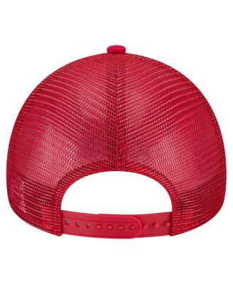 Men's Scarlet Ohio State Buckeyes 9FORTY A-Frame Trucker Adjustable Hat