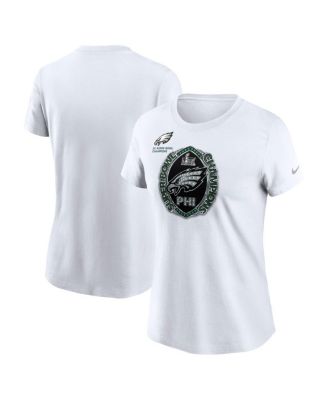 Nike - Women's White Philadelphia Eagles Two-Time Super Bowl Champions Ring T-Shirt