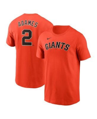 Nike - Men's Willy Adames Orange San Francisco Giants Fuse Name  Number T-Shirt