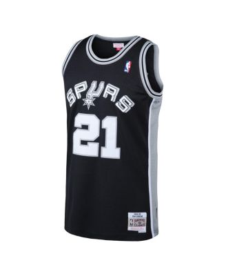 Men's Tim Duncan Black San Antonio Spurs 1998-99 Hardwood Classics Swingman Jersey