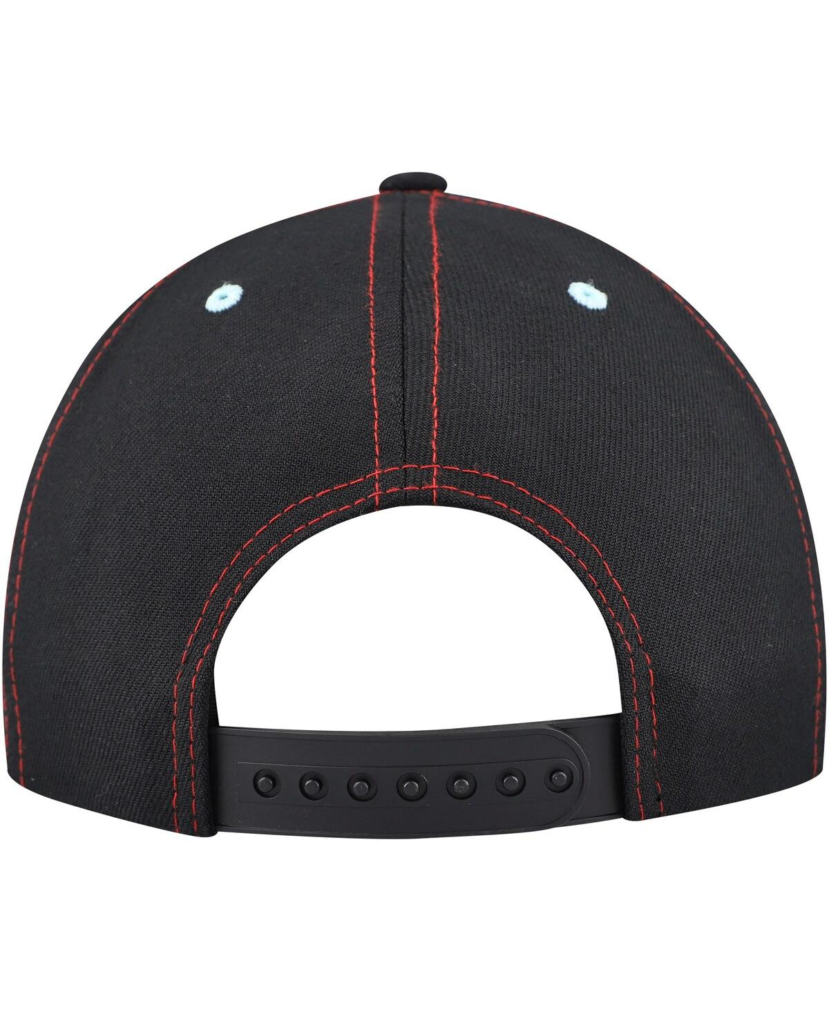 LIDS BIG BOYS AND GIRLS BLACK IRON MAN GLOW-IN-THE-DARK SNAPBACK HAT 