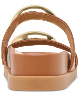 Women's Satine Jewelry Double Band Bracelet Footbed Sandals   