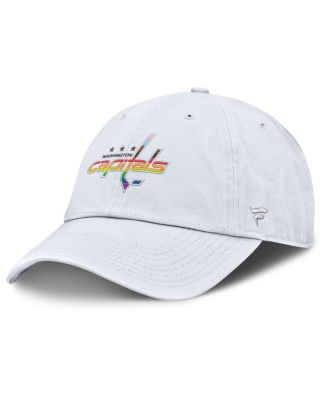Fanatics - Men's White Washington Capitals PRIDE Adjustable Hat