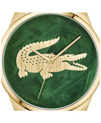 Men's Le Croc Gold Tone Stainless Steel Bracelet Watch, 43mm