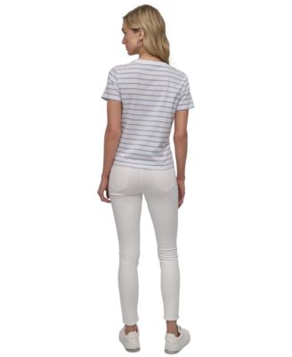 Petite Striped Crewneck T-Shirt