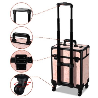 Rolling Makeup Train Case