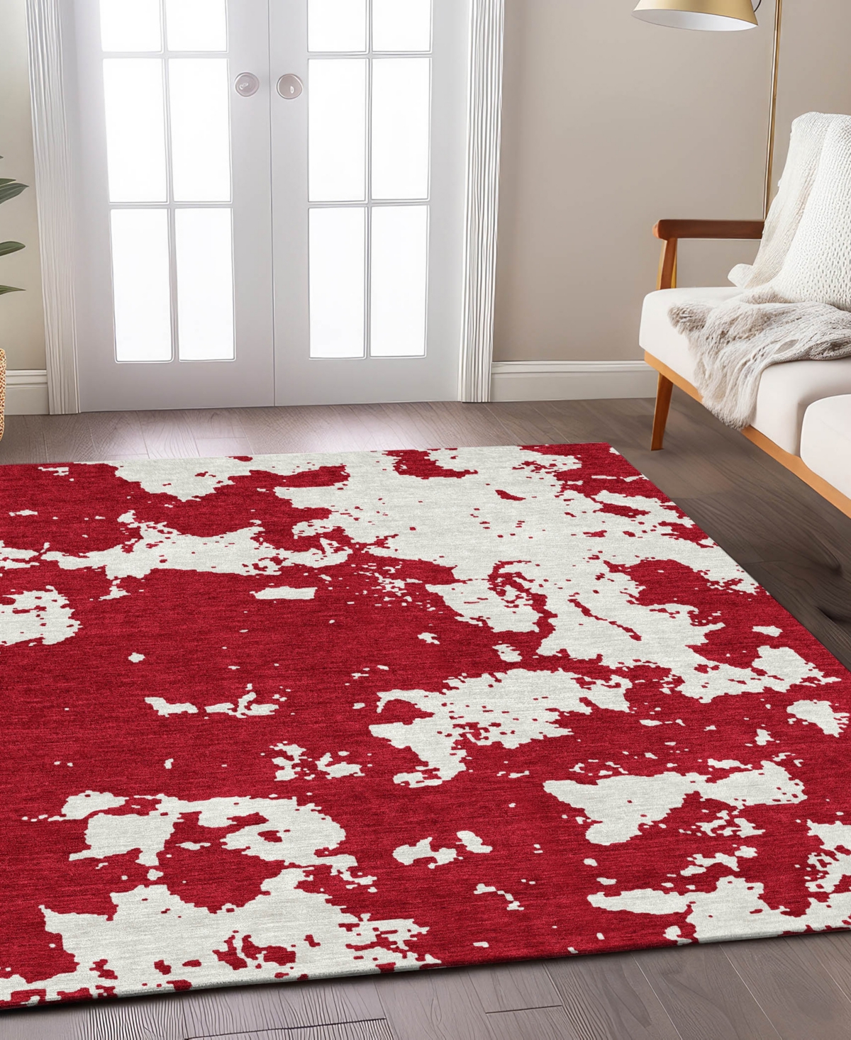 Addison Chantille Acn897 8'x10' Area Rug In Red