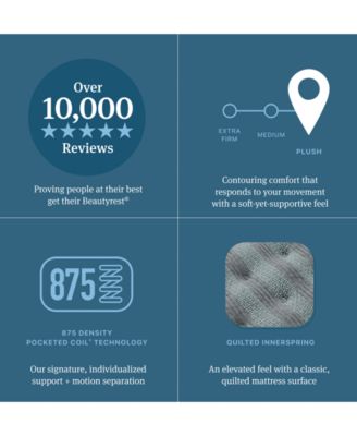 Level One 13.75" Plush Tight Top Mattress Set - Queen