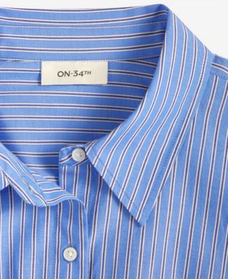Women's Cotton Midi Shirtdress, Exclusively at Macy's