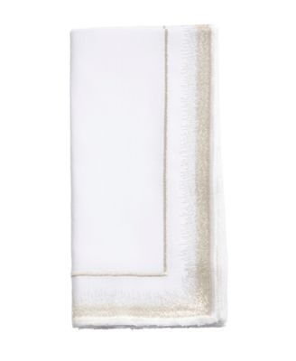 Elegant Embroidery Detail Napkin, Set of 4