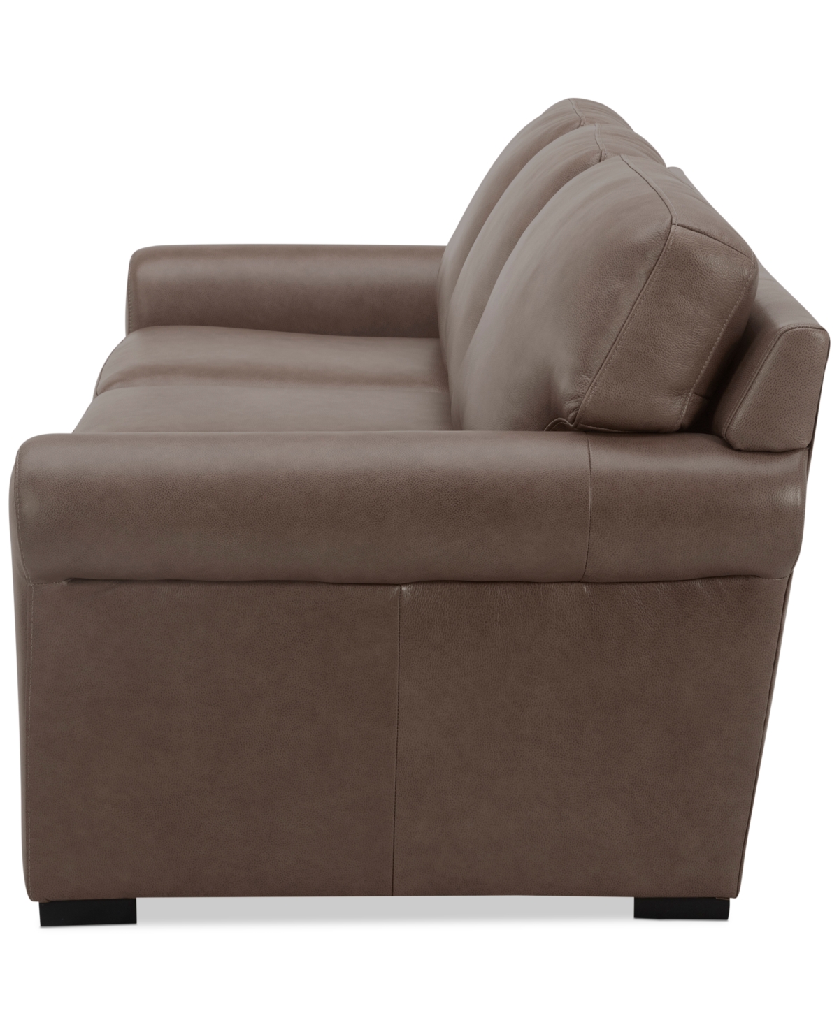 Macy's Radley 86" Leather Roll Arm Sofa, Exclusively At  In Medium Brown