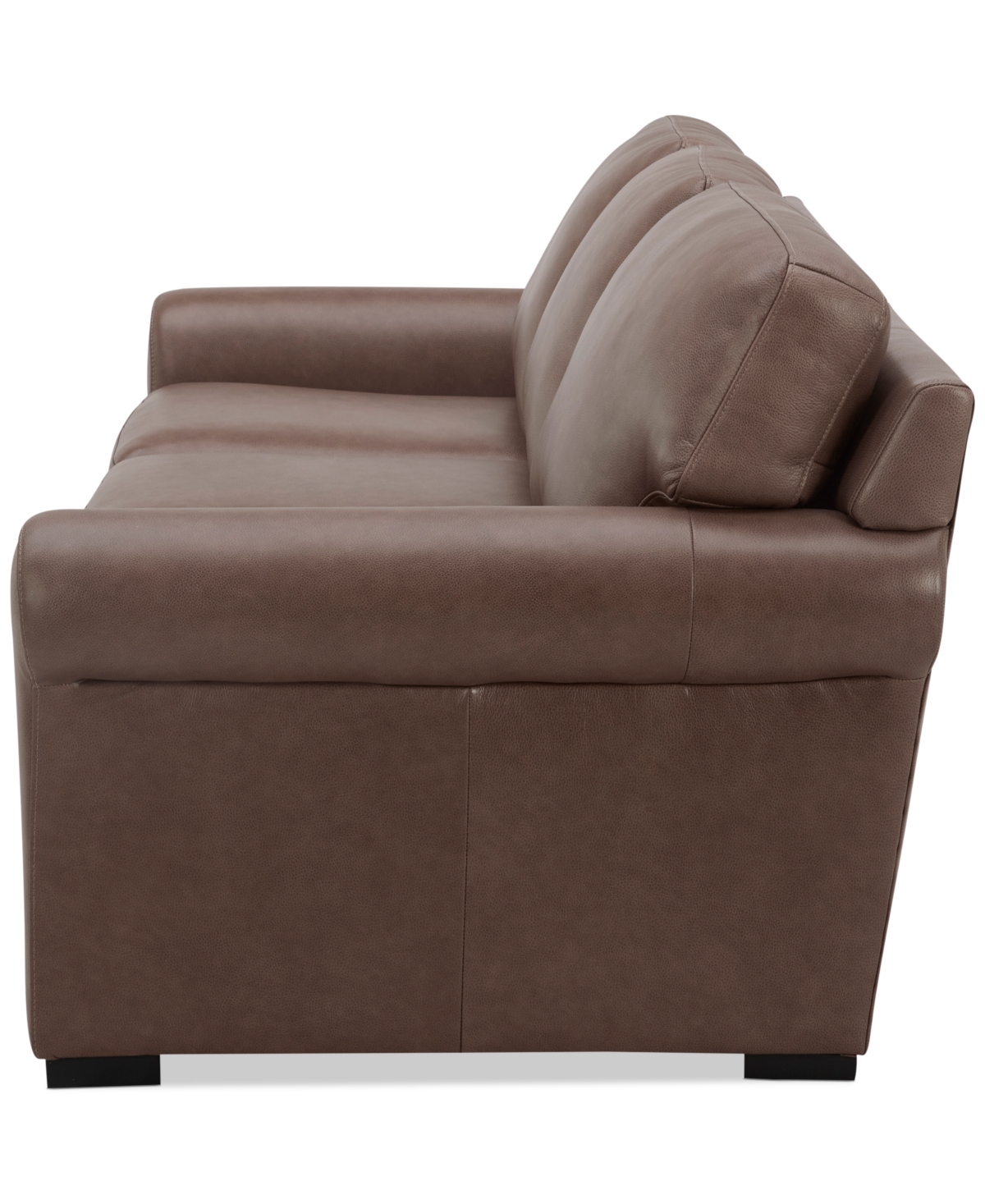 Macy's Radley 86" Leather Roll Arm Sofa, Exclusively At  In Chocolate