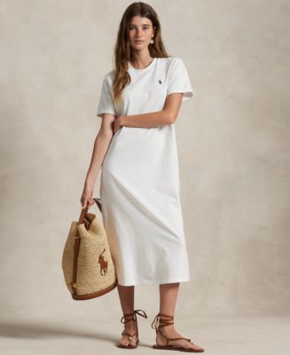 【Polo Ralph Lauren】Cotton Jersey Tee Dress Polo Ralph Lauren Women's Cotton Jersey Tee Dress - Macy's