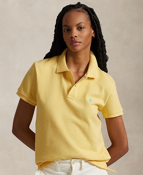 alfani Polo Ralph Lauren Women's Classic-Fit Mesh Polo Shirt Women's Fashion Shoes & Accessories