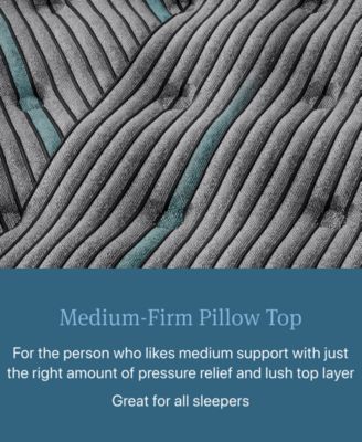 Level Two 14.75" Medium Firm Pillow Top Mattress Set - Split Queen