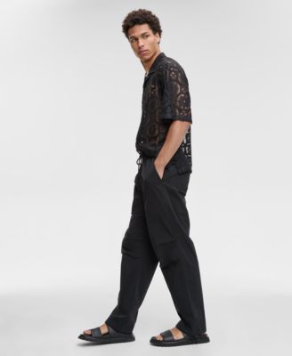 Men's Regular-Fit Stretch Ripstop Parachute Pants, Exclusively at Macy's