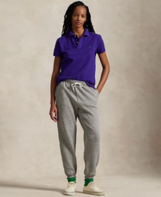 Women's Classic-Fit Mesh Polo Shirt