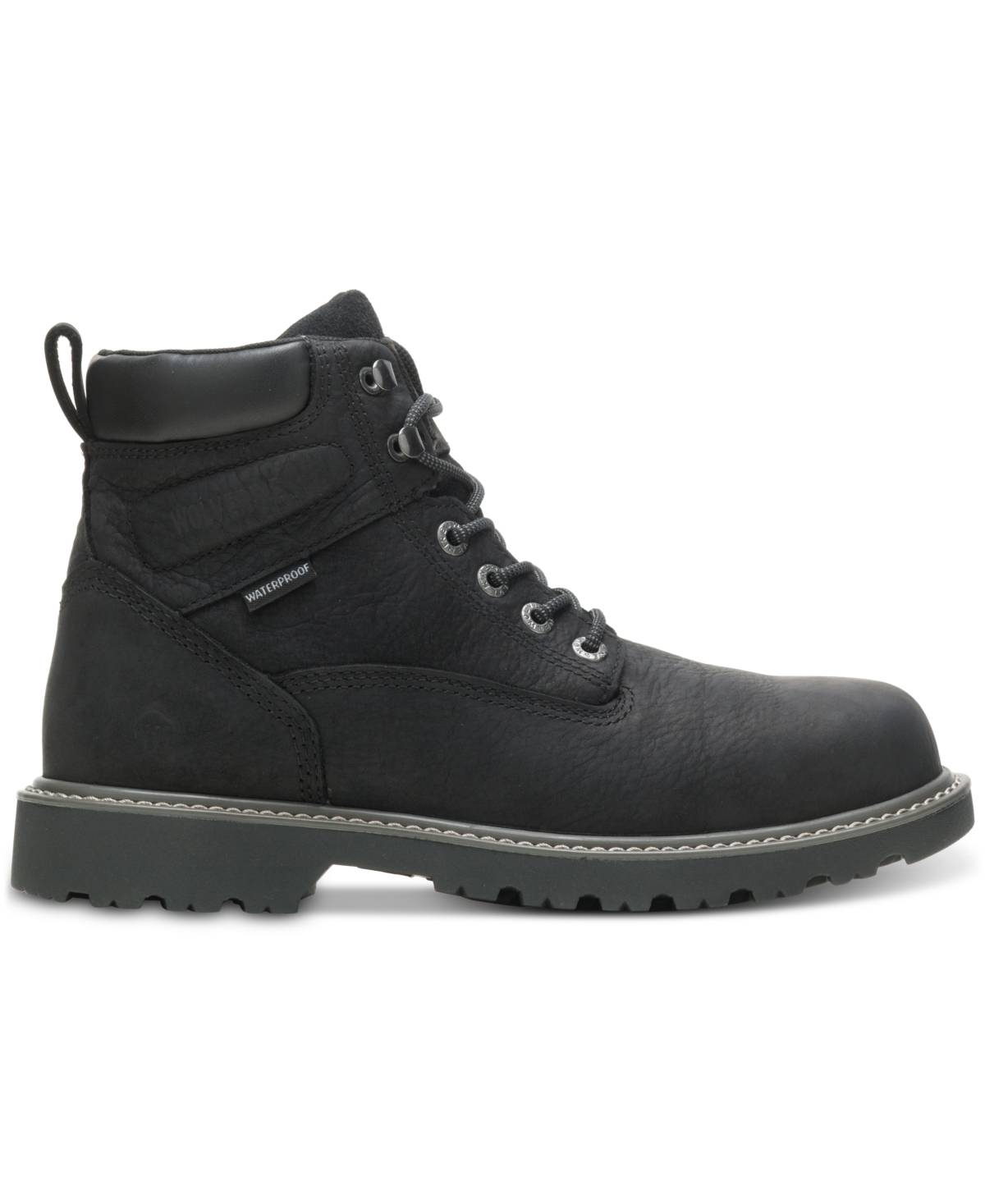 Wolverine Men's Floorhand Waterproof 6" Lace-up Boots In Black