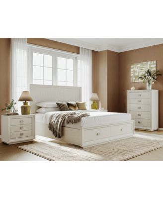 Furniture - Priya 3 Pc. California King Set (Storage Bed, Chest & 3-Drawer Nightstand)